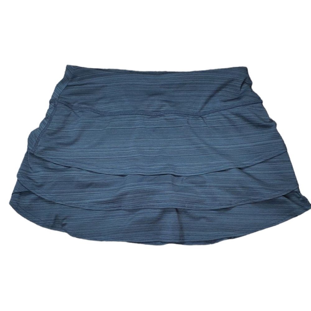 Athleta Gray Heather Layer Ruffle Skort